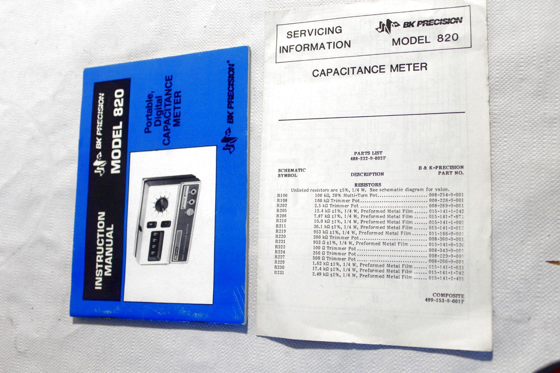 Misurare: BK PRECISION 820 Dynascan Capacitance Meter inklusive Maunal – Usato da Bern venduto da kultiges 6