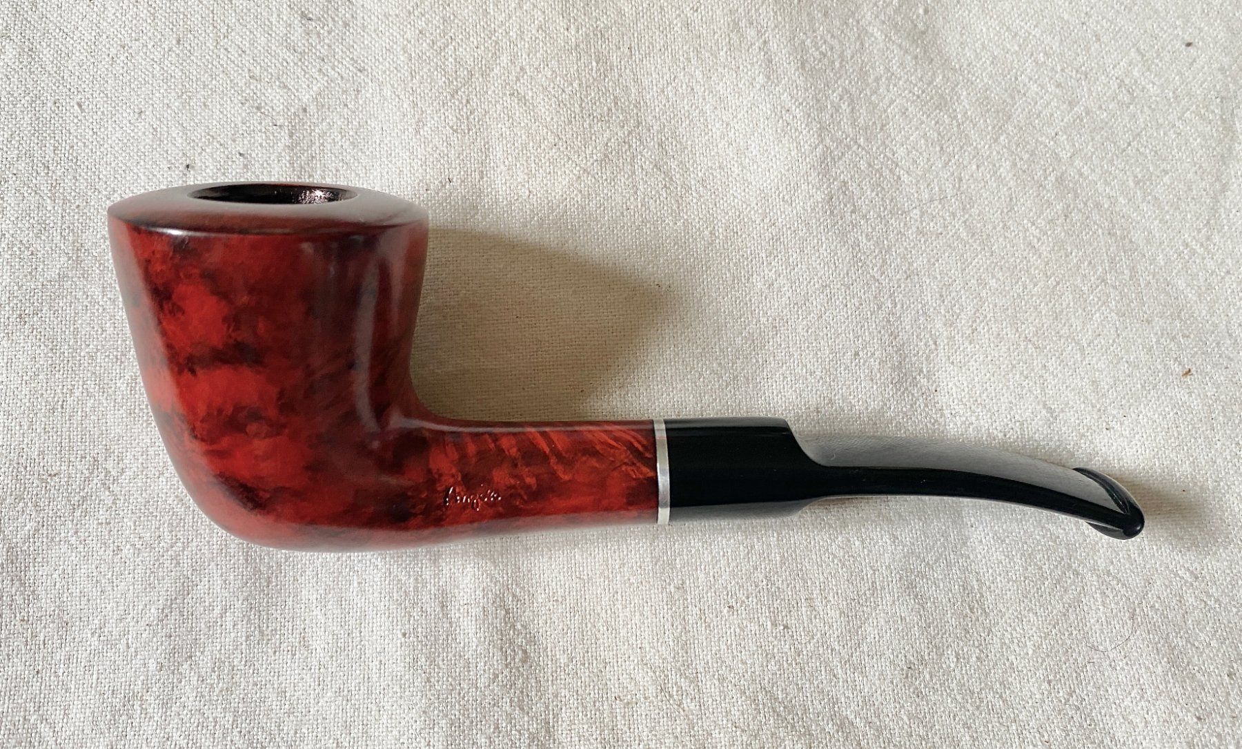 Pipes & Accessoires: Angelo Pfeife  rot/braun leicht gebogen NEU – Neuf (Voir description) à Forch par xtcpiemont 1
