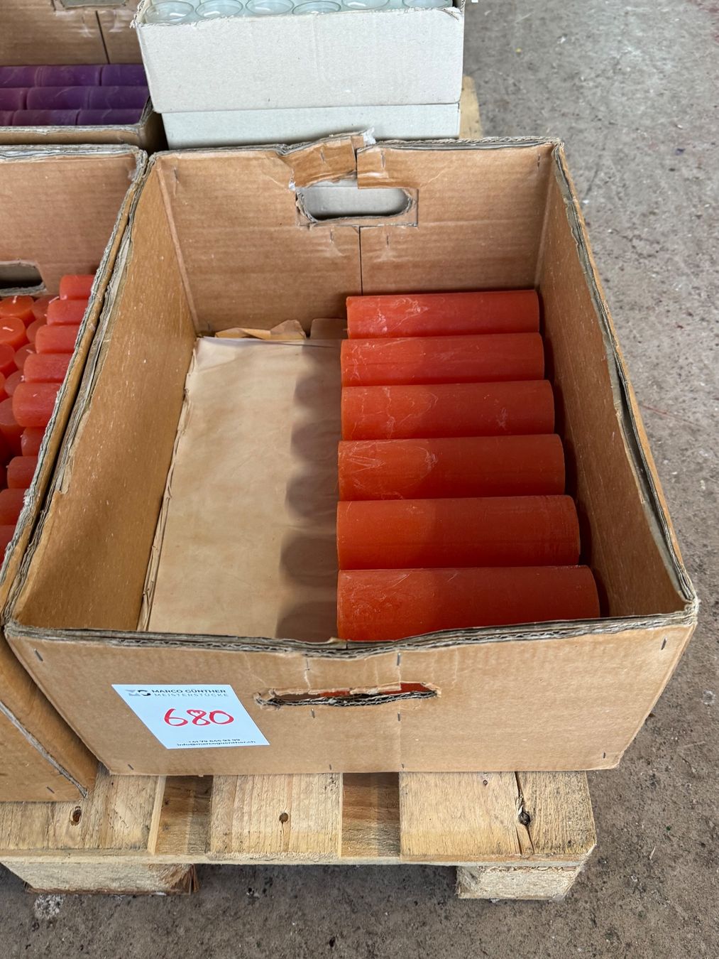 Kerzen: 680 Posten Raureif Kerzen aus Liquidation – Gebraucht aus Derendingen von Meisterstuecke 1