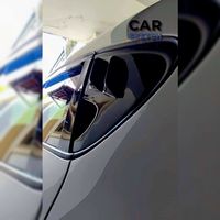 Seat Leon 1P hintere Seitenfenster-Jalousien Hochglanz