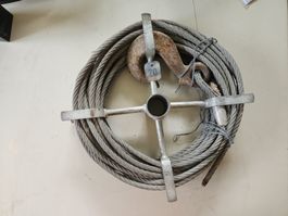 Drahtseilrolle mit Haken gebraucht 20