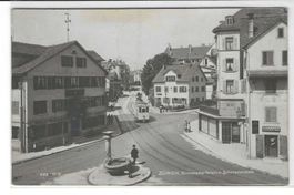 25.9.1914Wiedikon Schmiedenplatz mit altä Situation/Tramhalt
