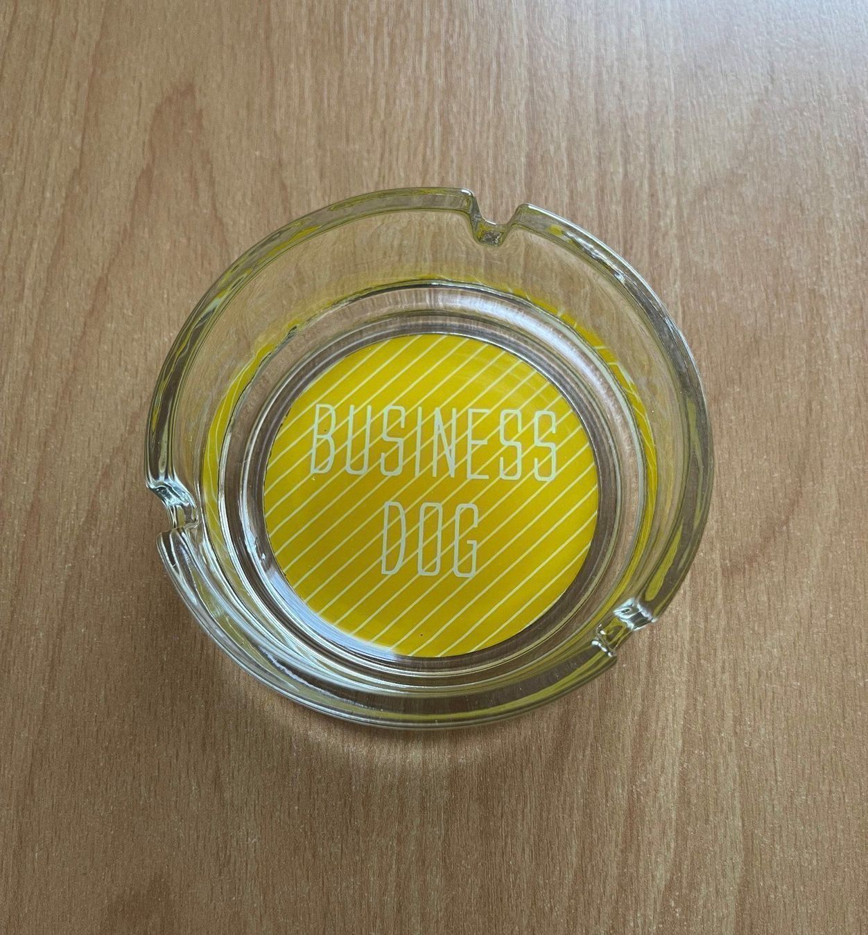 Portacenere: Glas Aschenbecher mit coolem Spruch – Nuovo e nell'imballaggio originale da Basel venduto da Seifehuesli