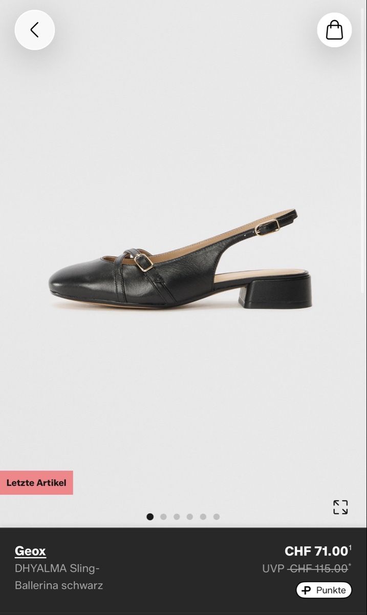 Geox Scarpe da donna: Geox dhyalma sling back balerina black – Nuovo (secondo la descrizione) da Arbon venduto da bot_5ht5 3
