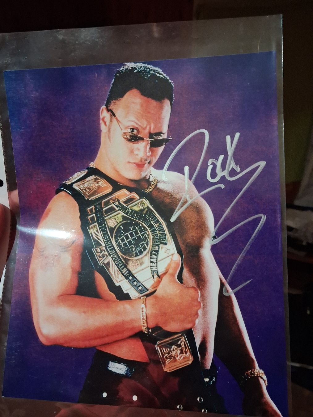 Autografi: The Rock "dwayne johnson" original Signed – Nuovo e nell'imballaggio originale da Aarburg venduto da bos_l99q