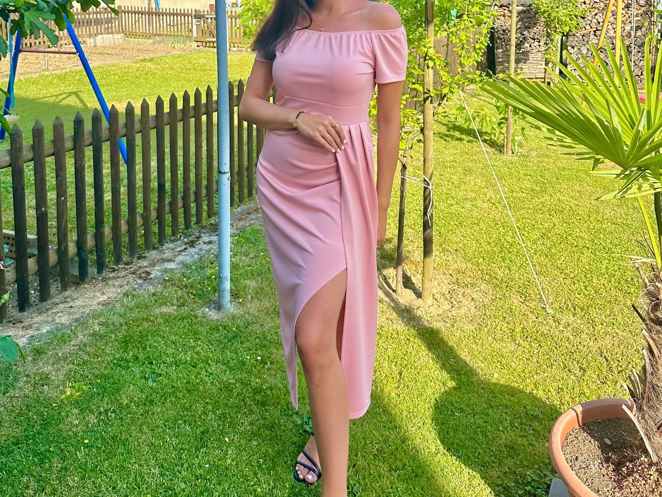 Vestiti: Festkleid pink – Usato da Romanshorn venduto da si-01