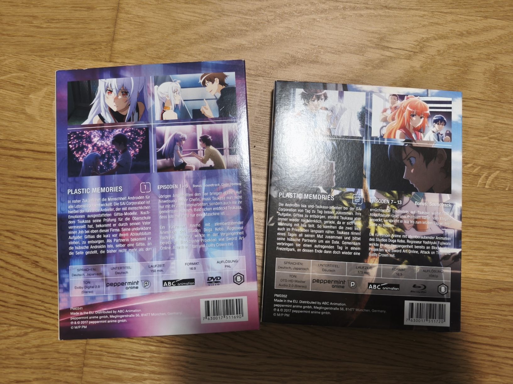 Tutti i DVDs: Plastic Memories Anime DVD Blu-ray – Usato da Näfels venduto da ChocolateMuffin 1