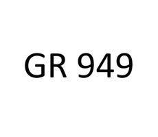 Motorradnummer - Kontrollschild GR 949