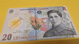 20 Lei Rumänien Banknote - Sammlerstück, 2021