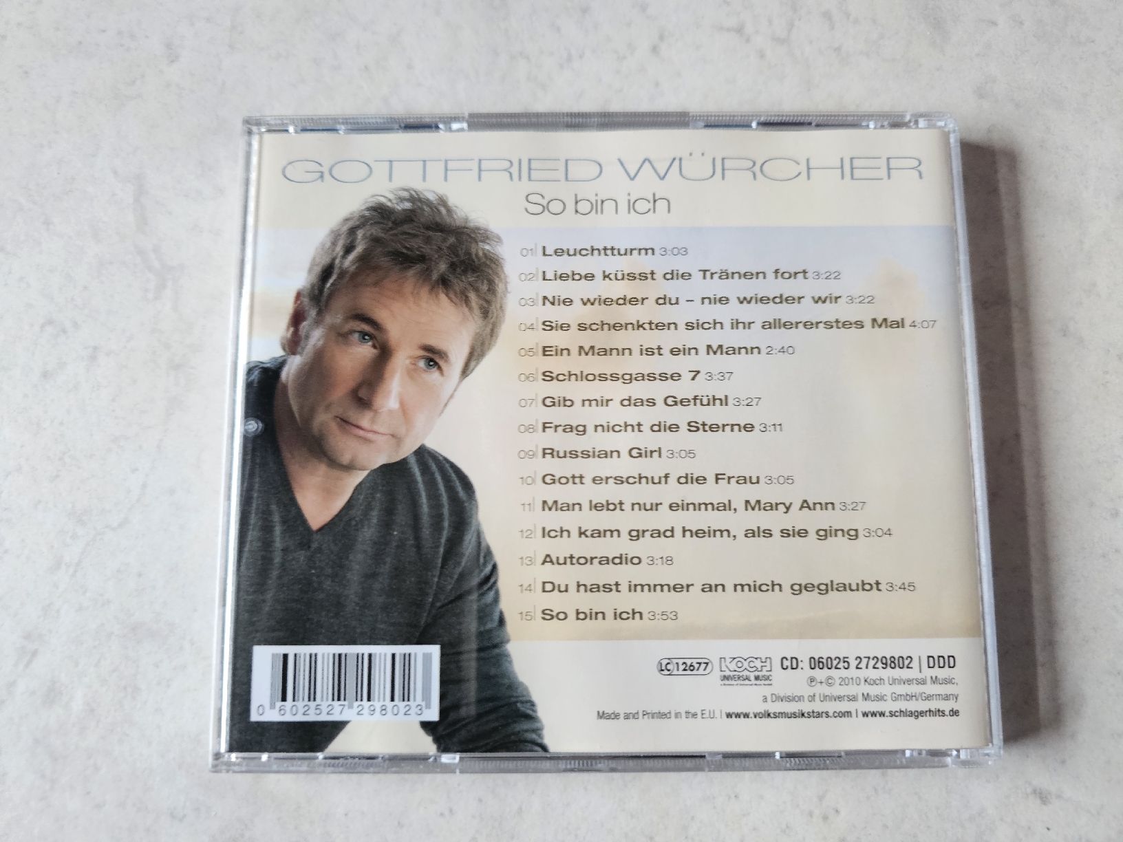 CD: Gottfried Würcher  -  So bin ich – Usato da Schneisingen venduto da backstore24 1