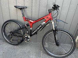 Bicicletta MTB Racer Full suspesion 26 copertoni nuovi 
