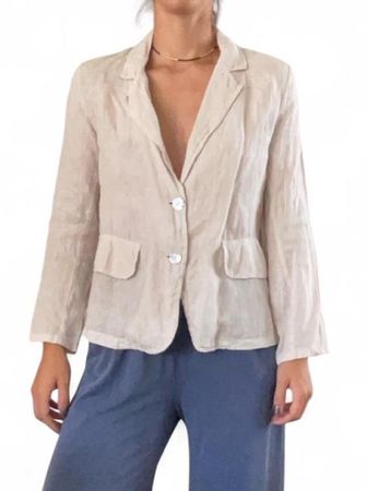 Damen Leinenblazer beige Grösse M, perfekter Zustand