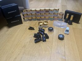 Doonails Nagelset Puder und Zubehör gebrauchter Zustand