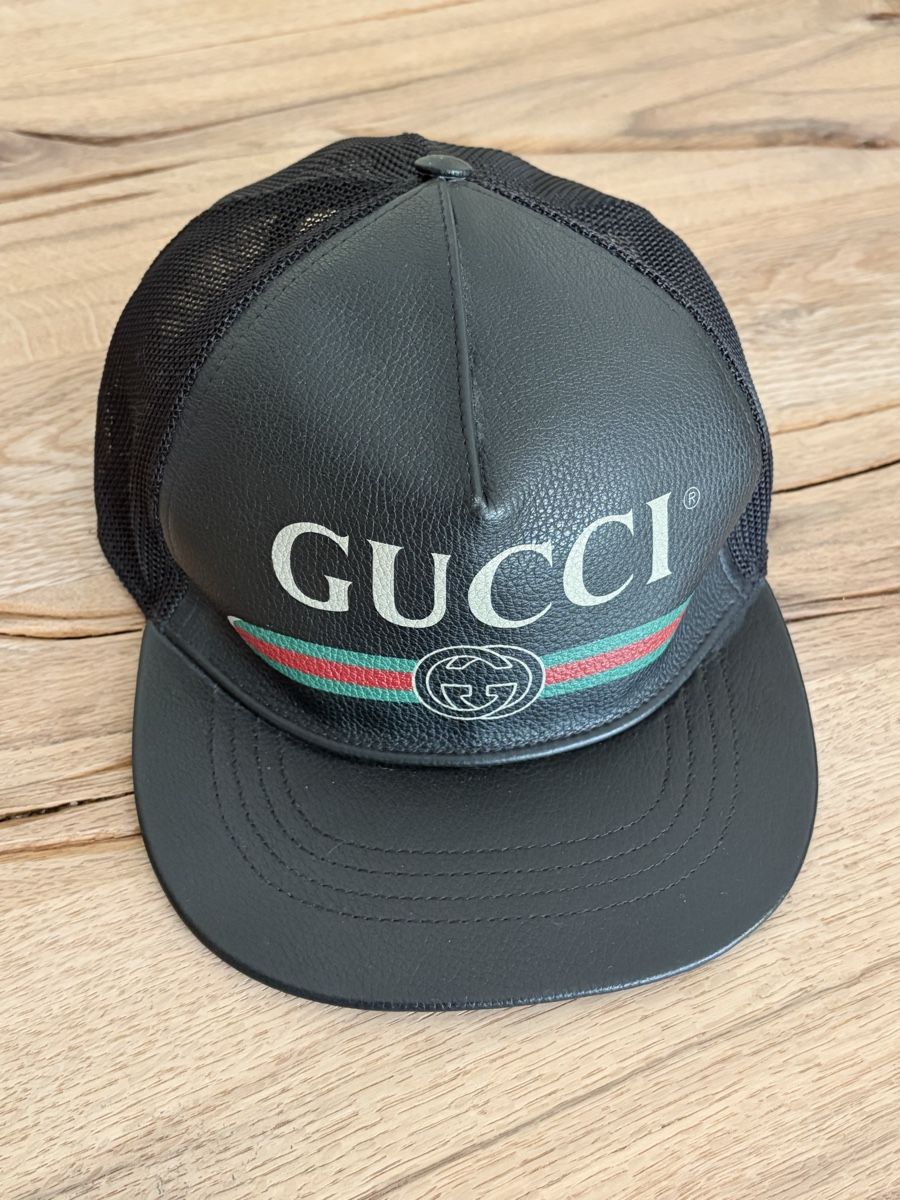Gucci Altro in  Abbigliamento & Accessori: GUCCI Cap Leder  Schwarz Top Zustand – Nuovo (secondo la descrizione) da Riehen venduto da VB_CH85
