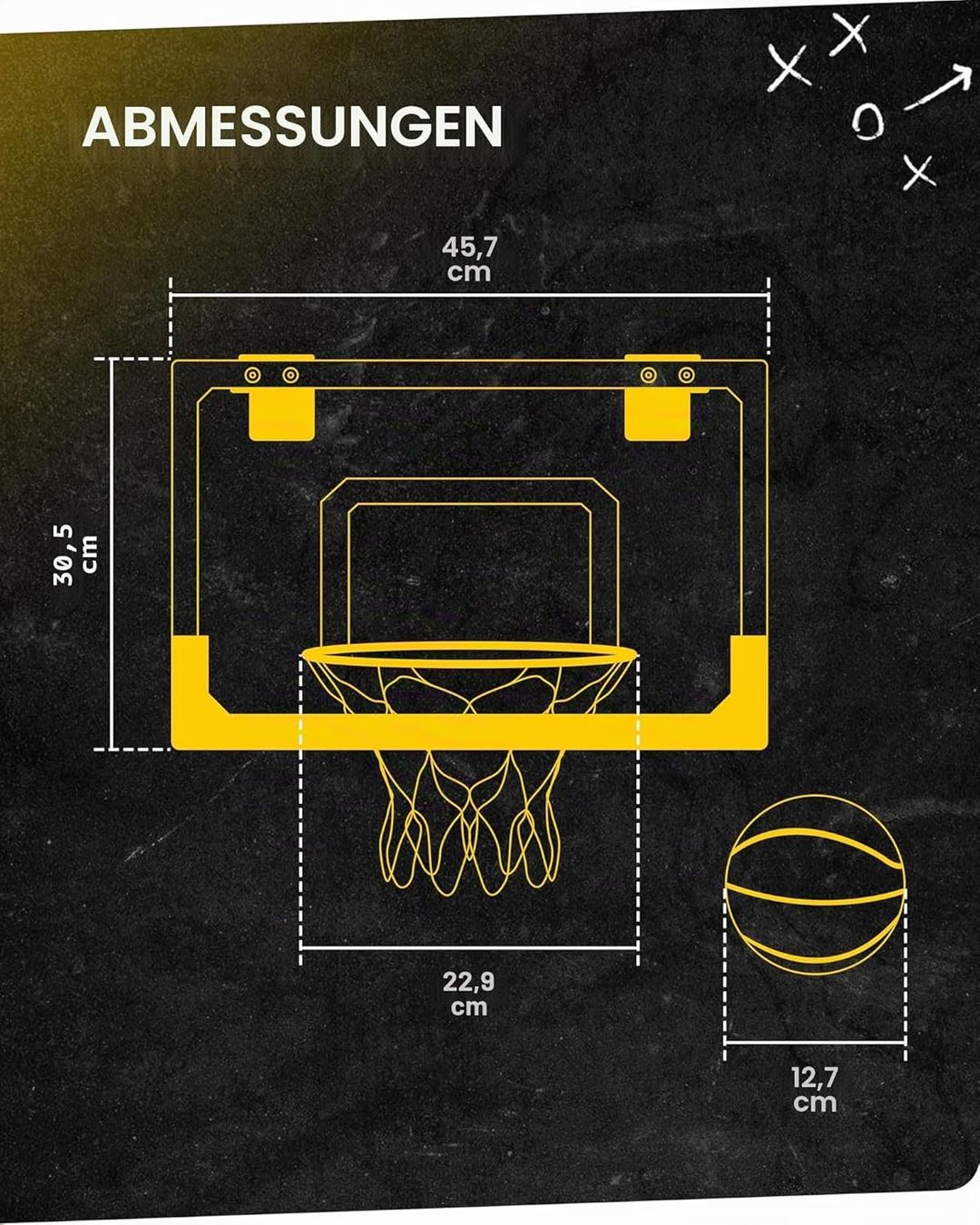 Canestri da basket: Mini Basketballkorb Tür Bruchsicher Break-Away-Ring – Nuovo e nell'imballaggio originale da St. Gallen venduto da sch_zsz7 4