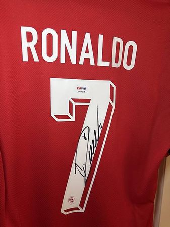 Cristiano Ronaldo trikot signiert portugal PSA zertifikat