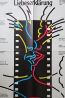 Liebeserklaerung Filmplakat 1988, Vintage Poster, Top!