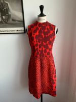 AKRIS: Neu/ungetragen-luxuriöses rotes Kleid, Animalprint 36