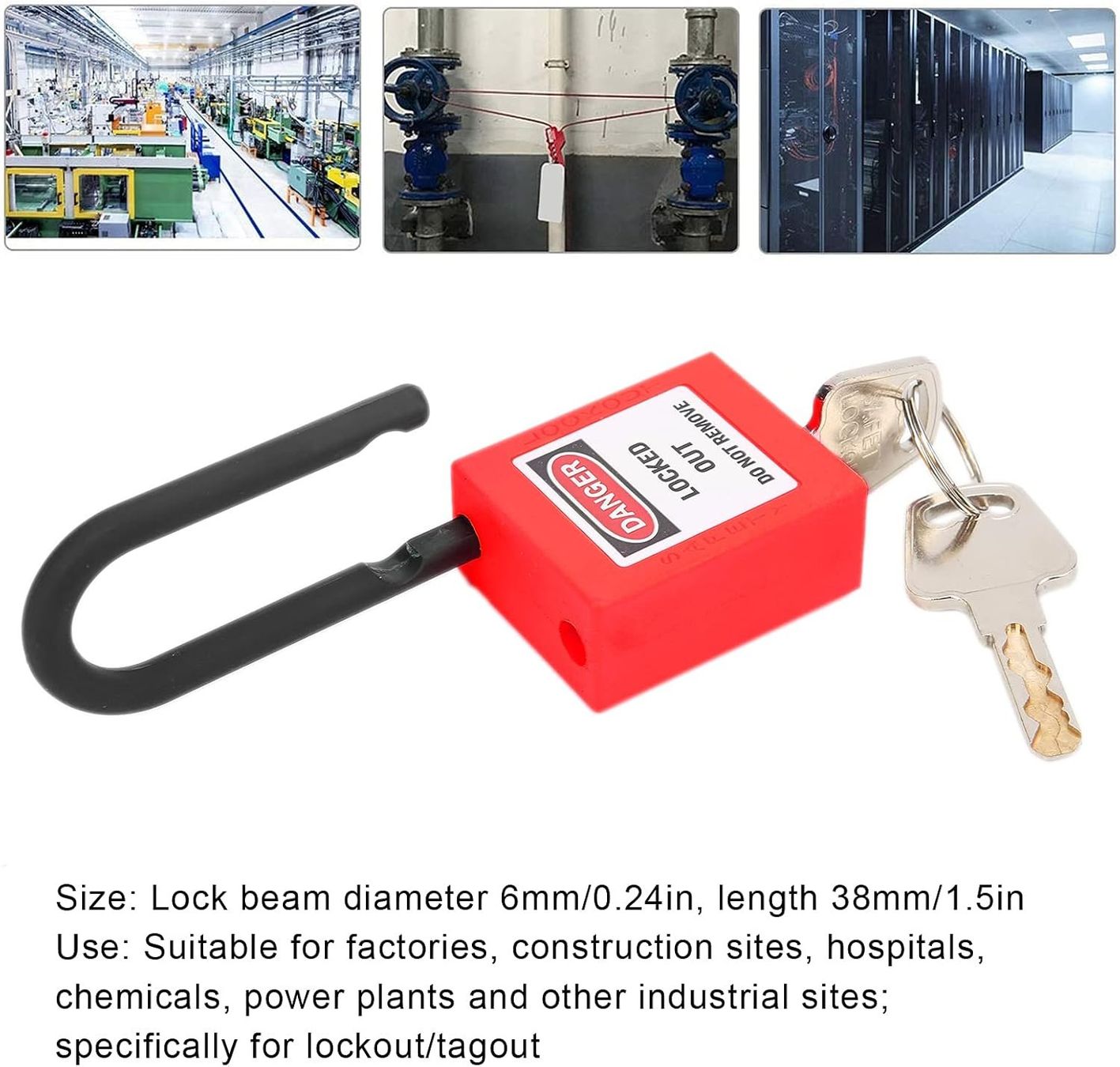 Schlösser: Lockout Tagout Schloss 10er Set Rot 38mm – Neu und originalverpackt aus Suhr von SchnapperCH 3