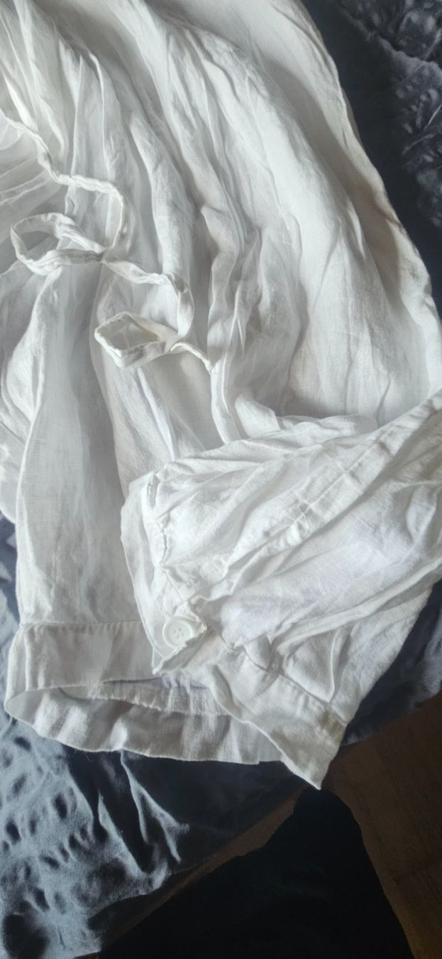 Pantaloni: Weisse Leinen Pluderhose M – Usato da Rosshäusern venduto da Heldin01 2