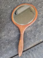 Holz Handspiegel, Vintage Schminkspiegel, Top Zustand