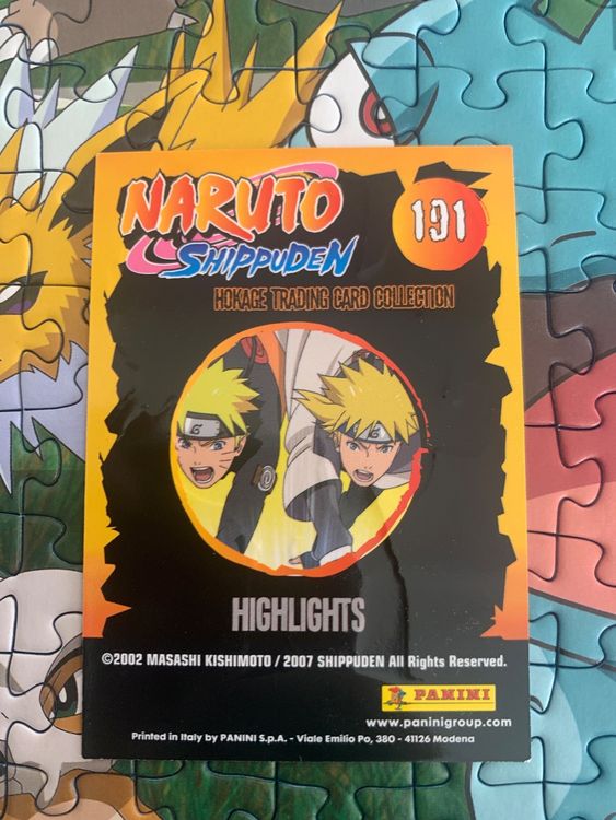 Panini Naruto Shippuden Hokage Trading Card No. 172 Highlights