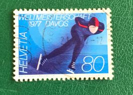 Nr.581 mit Stempel Eisschnellauf-WM 1976   