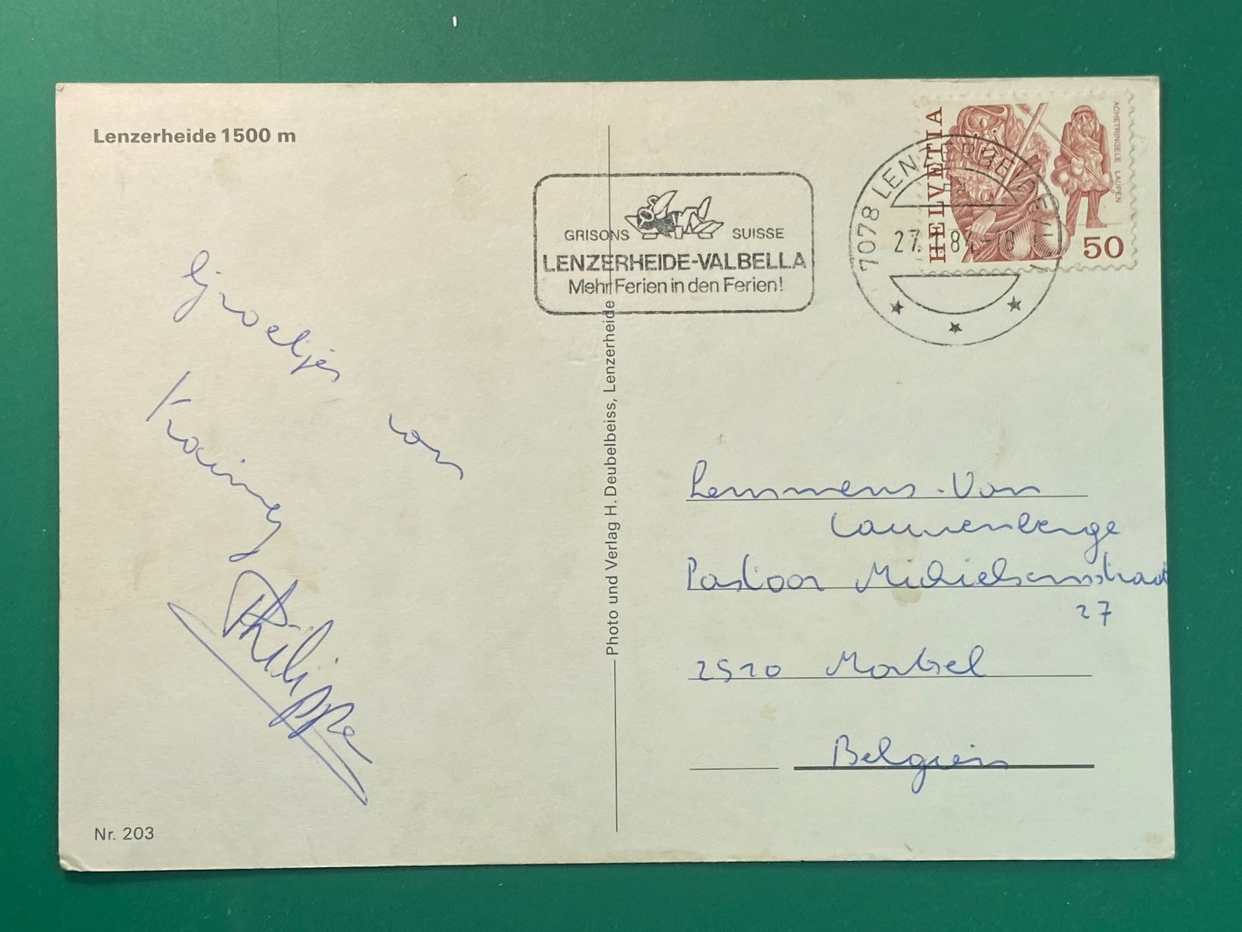 Cartoline postali: Lenzerheide – Usato da Steg VS venduto da _vinci_ 1