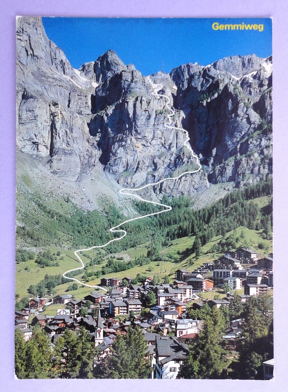 Cartes postales: Leukerbad mit Gemmiweg – D'occasion à Fétigny par Billy2miny