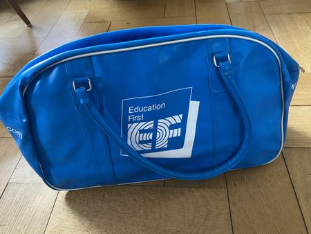 Retro Sporttasche, blau