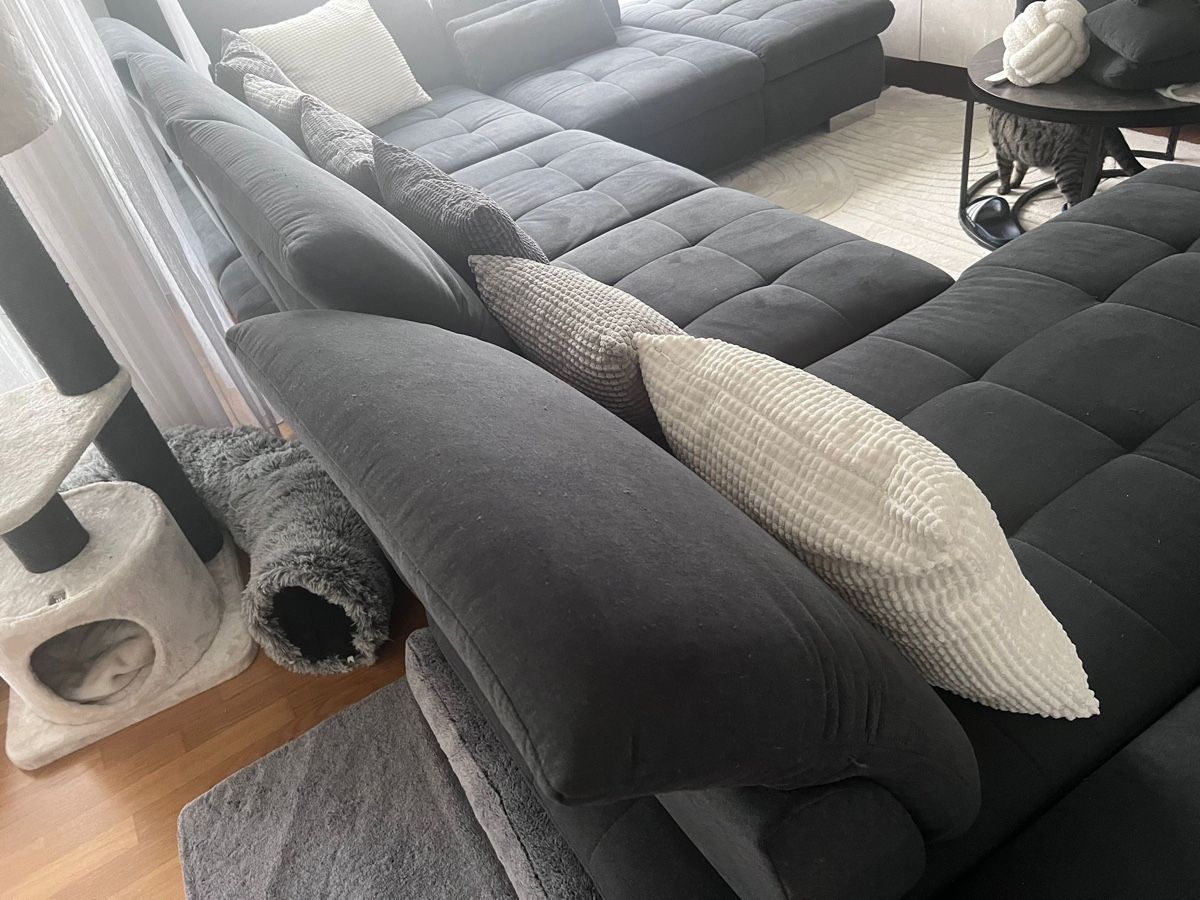 Divani: Grosses Ecksofa, dunkelgrau, 3 Jährig – Usato da Frauenfeld venduto da Sandro_Schuster91 4