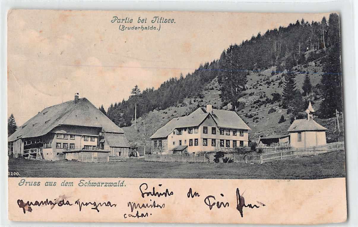 Cartoline postali: GRUSS vom TITISEE 1906 – Usato da Lufingen venduto da TopAnsichtskarten