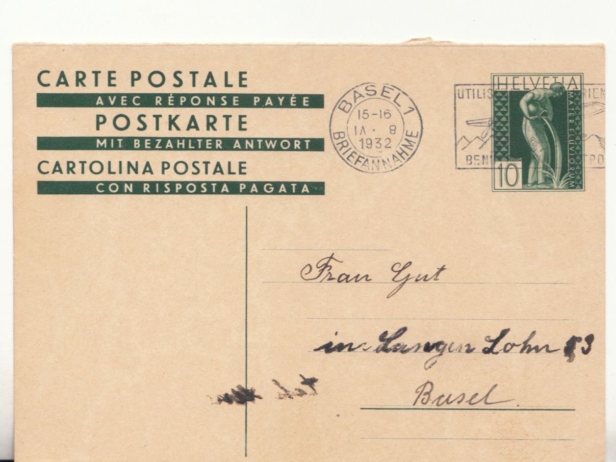 Tutti i francobolli: SGK PK 127F Basel, mit Fehler im Stempel – Usato da Bürglen TG venduto da StampGraf