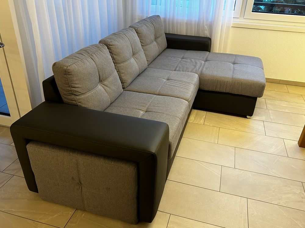 Ecksofa mit Schlaffunktion und Bettkasten Kaufen auf Ricardo