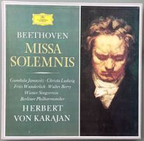 2 LP - Ludwig van Beethoven - Missa Solenmis - Karajan