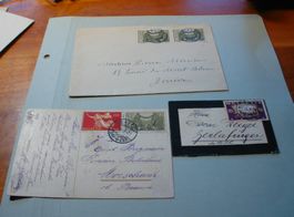 Briefsatz Paxmarken 1919, gelaufen
