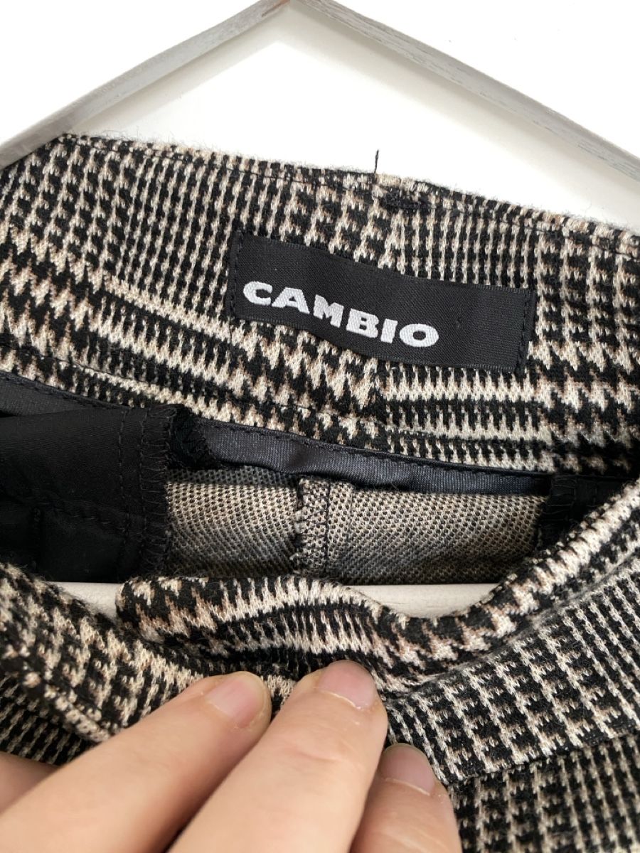 Cambio Hosen: Cambio Hose mit Karo-Muster und Leoprint, Gr. 36 – Gebraucht aus Muensingen von drleevsy 1