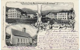 3-Bild-AK Gruss aus SCHIERS Realschule - Gymnasium - Seminar