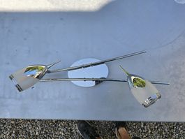Deckenlampe Chrom matt/glanz mit 2 Spots gebraucht