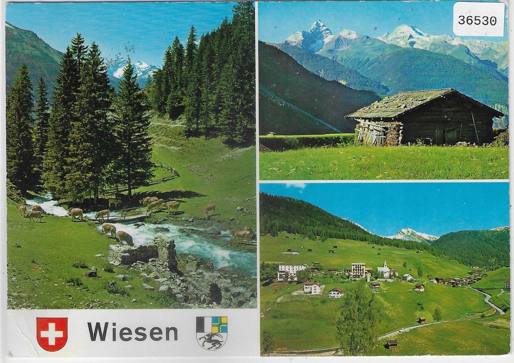 Cartes postales: Wiesen GR - Multiview – D'occasion à Ettingen par Kartenplanet
