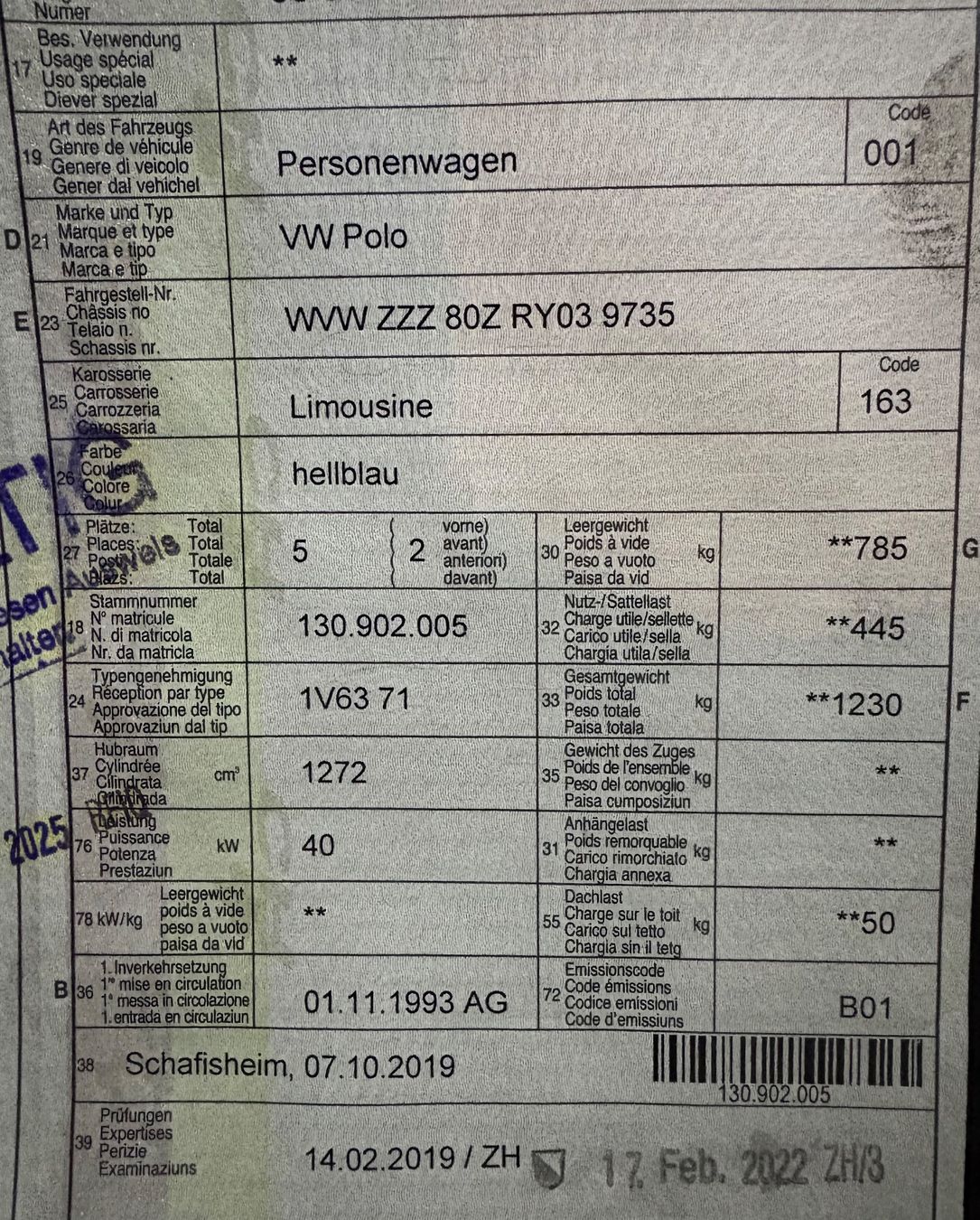 VW Autos: VW Polo 86C – Défectueux à Oberdorf BL par AutoWerk4448 7