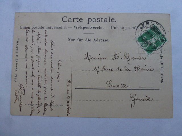 Cartoline postali: Ansichtskarte Blausee-Felsenzimmer 1910 – Usato da Walkringen venduto da Casablanca777 1