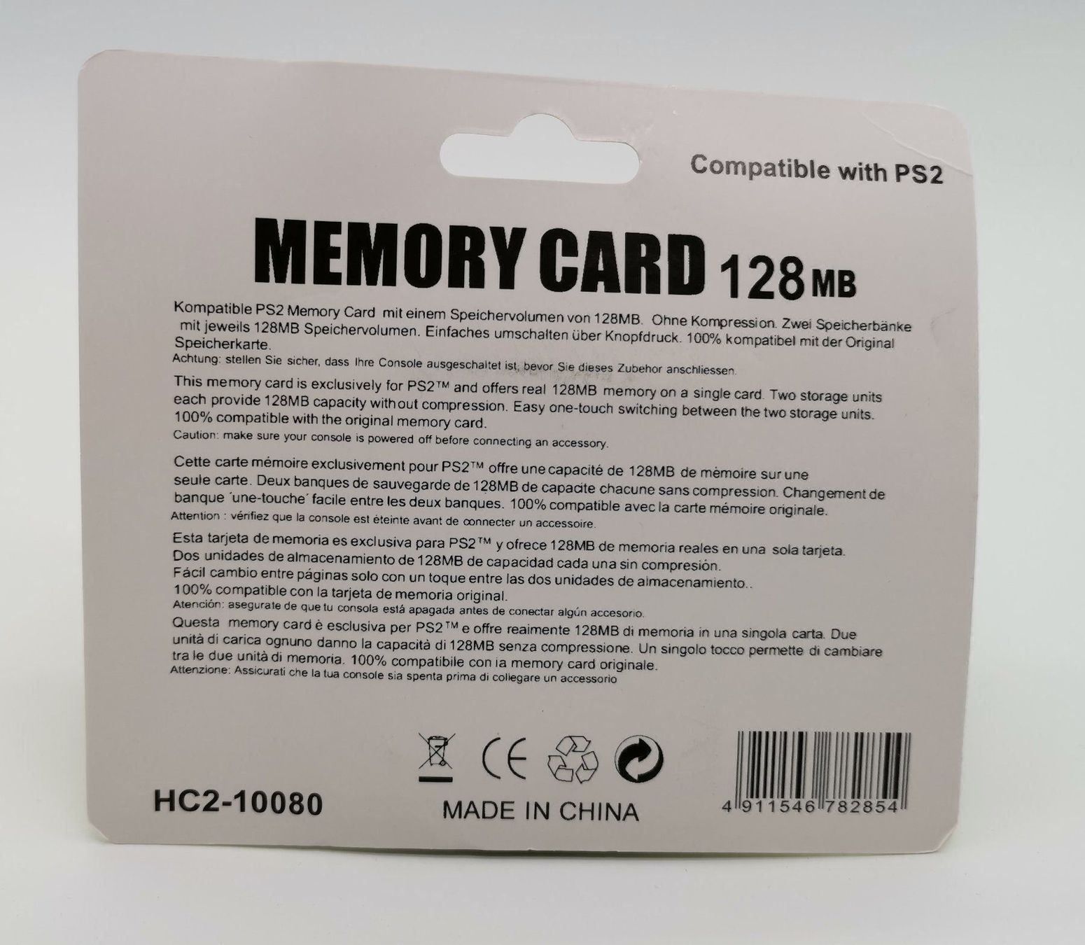 Memory unit & Memory card: PS2 - Memory Card - 128MB – Nuovo e nell'imballaggio originale da Niederglatt ZH venduto da RetroBros 1