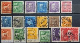 Schweden ex. Kat. 137-210 gest. 1920/28