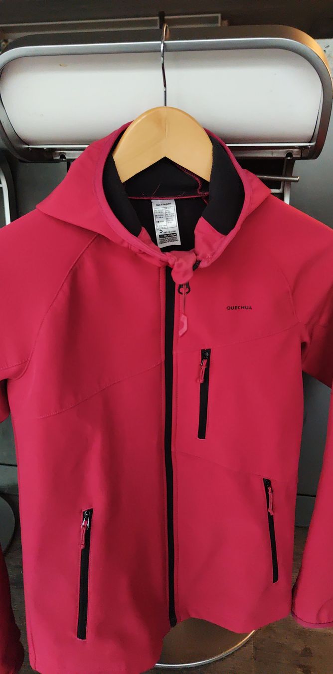 Decathlon Giacche & Cappotti: Quechua Softshelljacke Kinder Grösse 141-148 cm pink – Usato da Richterswil venduto da timbo25 1