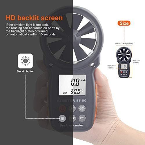Mesurer: BT-100 Windmesser Anemometer Windmessger Windmessgerät – Neuf avec emballage d'origine à Hundwil par Pakethase 5