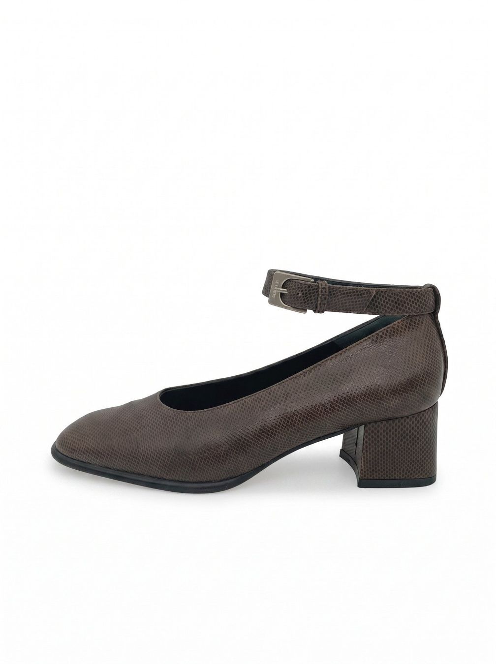 Bally Scarpe da donna: Bally Embossed Leather Ankle Strap Pump EU 37 Braun – Usato da Zürich venduto da shoe_shop