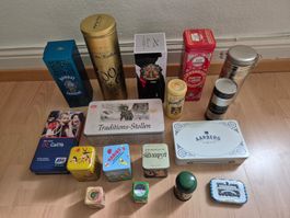 Konvolut Blechdosen Retro Reklame Blech Dose Deko Kasten
