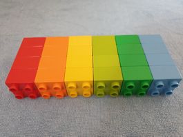 E76: Lego Duplo 24 Bausteine 2x2 Noppen