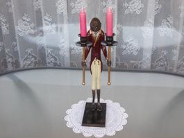 43 cm *Affenbutler* Kerzenständer Messing und Bronze 2700 gr